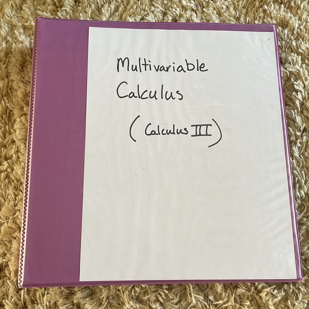 Multivariable Calculus - Picture 2 of 3